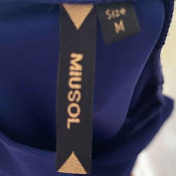 Miusol Royal Blue Sleeveless Sheath Dress - Picture 4 of 4